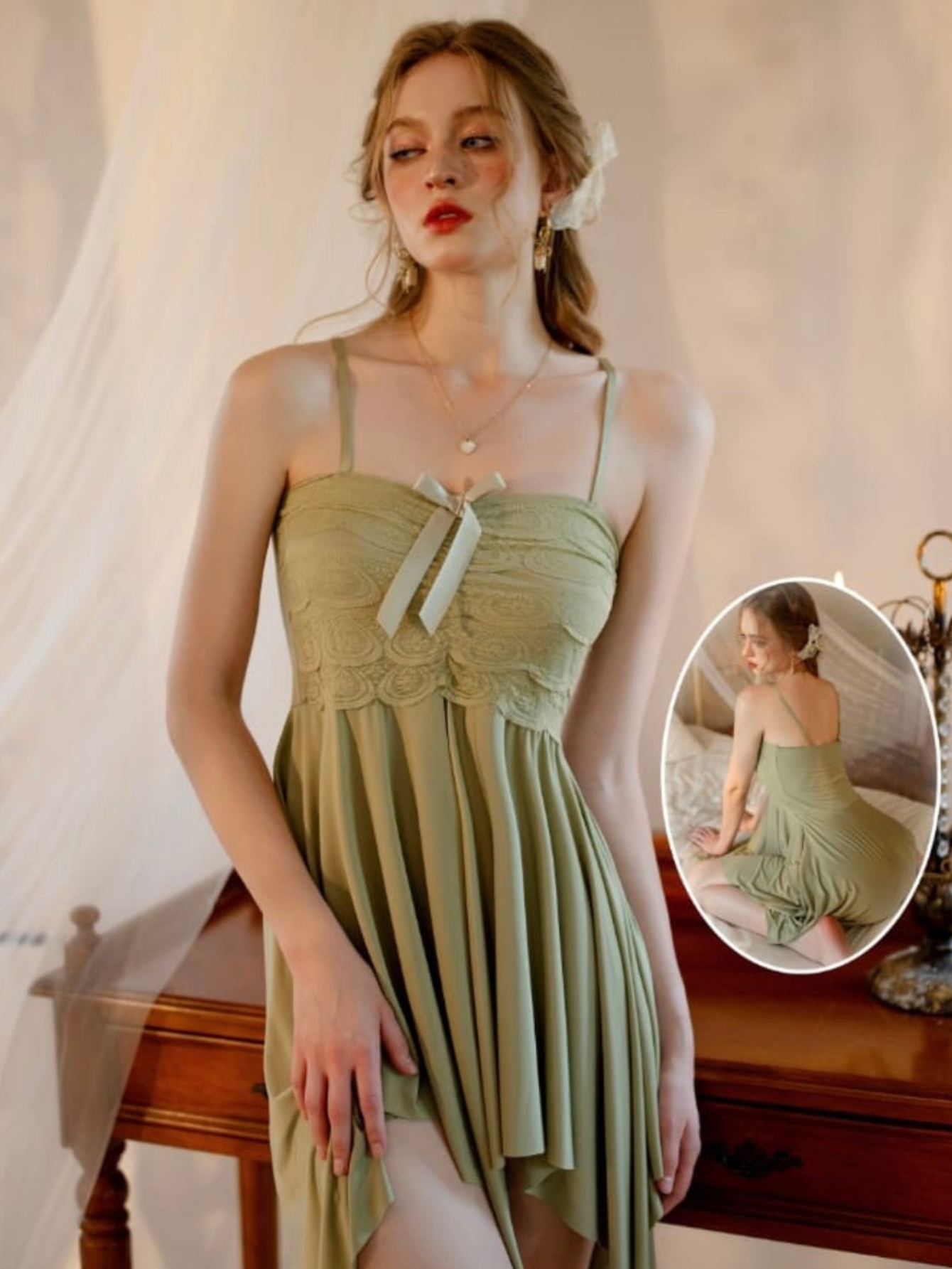 Romantic Sage Green Nighty
