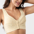 Buy 1 Get 2 FREE: Jersey Cotton Wireless Front-Button Bra!