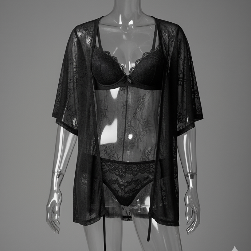 Sultry Sheer Drape Nighty